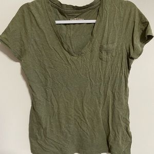 Olive green boyfriend tee
